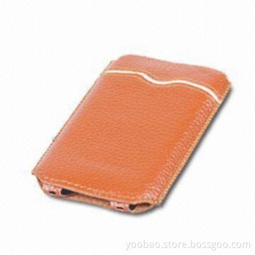 Beauty Leather Case for Apple's iPhone 4/4S, with Elegant Style, Available in Black, Brown and Red